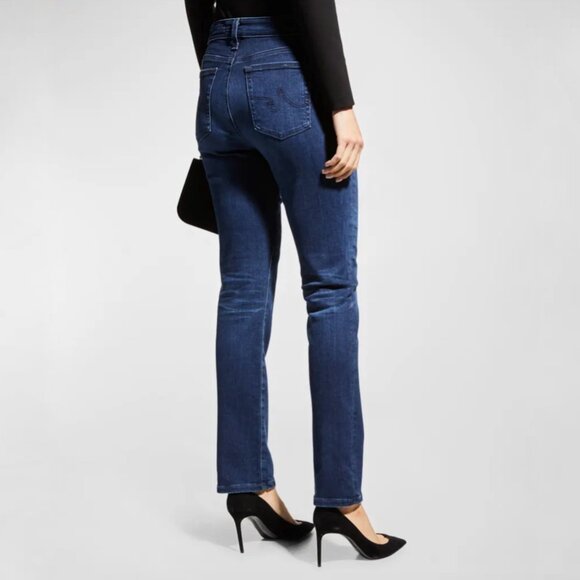 AG Adriano Goldschmied Mari High Rise Straight Jeans Medium Dark Wash Size 26 - Picture 2 of 16